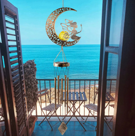 About LED Metal Glass Wind Chime Garden Decorative Lighting