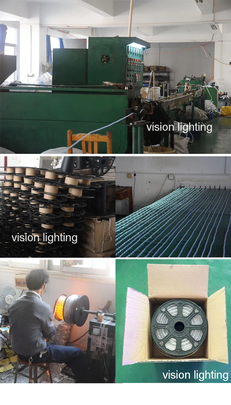 2 Wires Outdoor 24V Warmwhite LED Rope Light