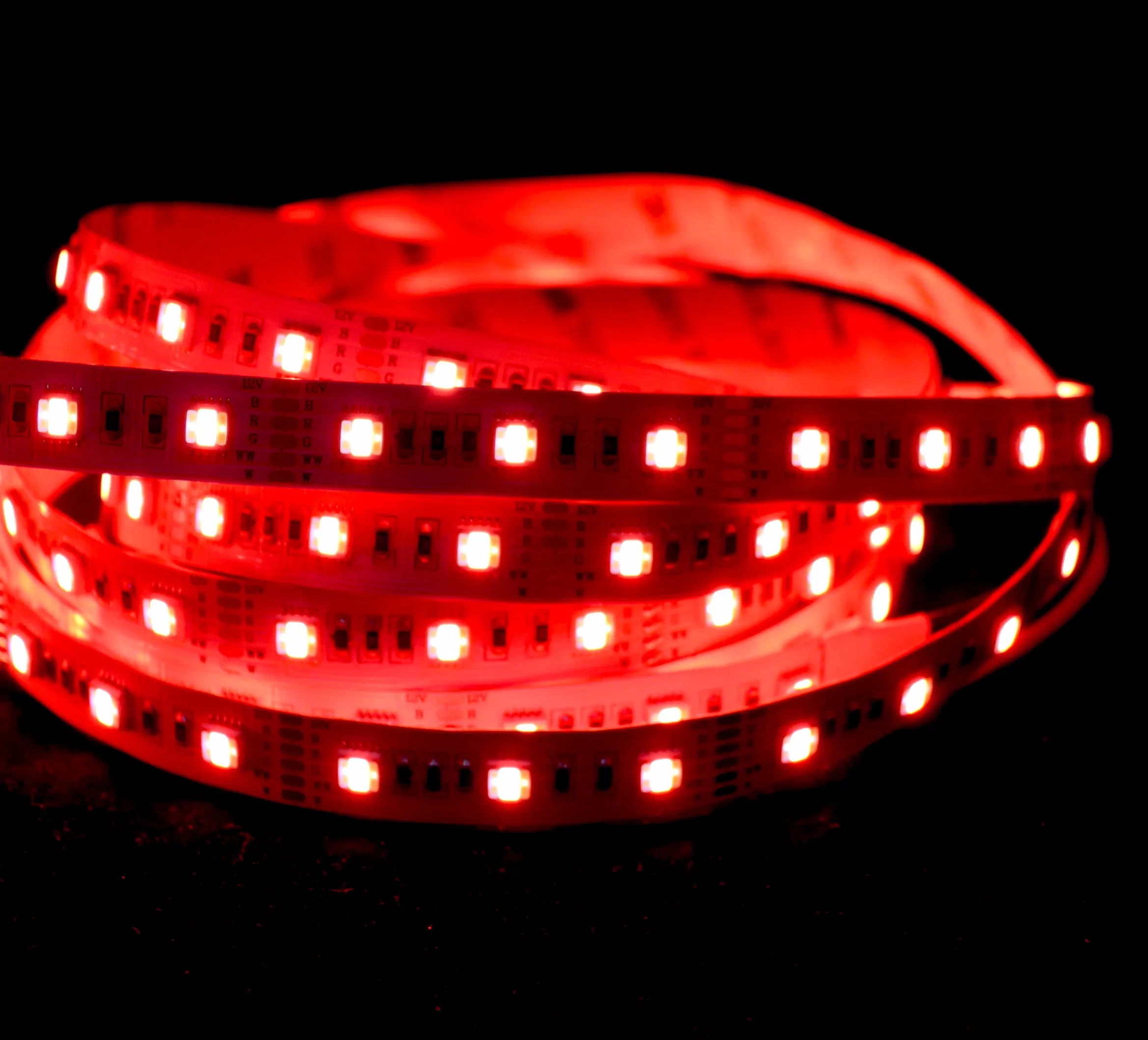3 Years Warranty DC24V Digital Rgbww/RGB+CCT Five Chips 5 Colors 48LEDs /M IC Smart LED Flexible Strip