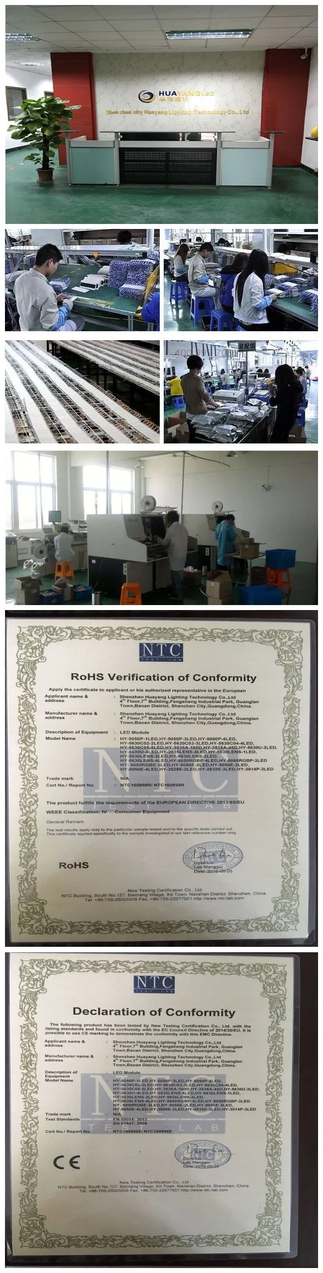 Ce RoHS Listed 5050 12V/24V SMD Outdoor Madrix LED Strip