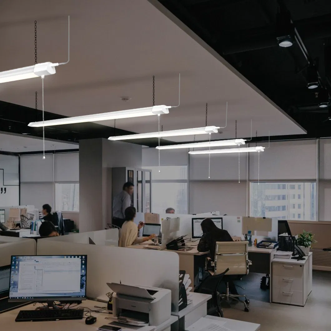 China Manufacturer Linkable 57W 5500lm 5000K Linkable Etlus Listed LED Daylight White Shop Light for Garage, Warehouse, Office, Coffee Shop