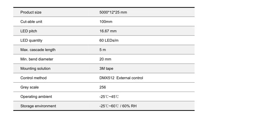 Digital 5050 DC 24V DMX512 RGBW Addressable LED Neon Strip