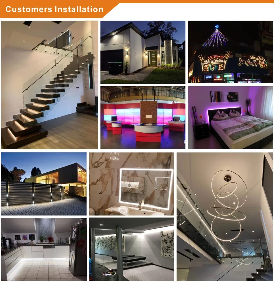 Dimmable SMD2835 182LED/M 24V DC LED Strip With CE RoHS