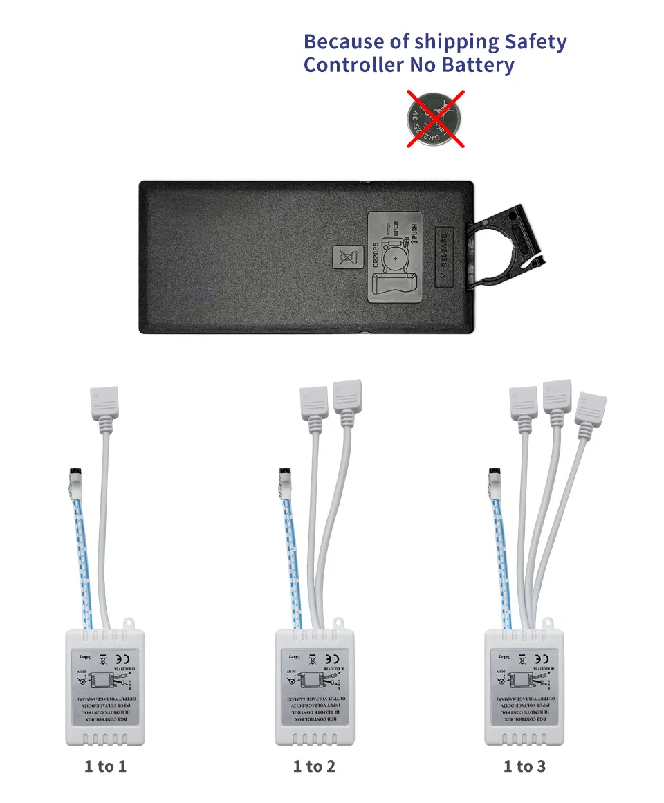 DIY Flexible RGB 5050 LED Light Strip Waterproof LED Strip Lights with 44key Remote Controller