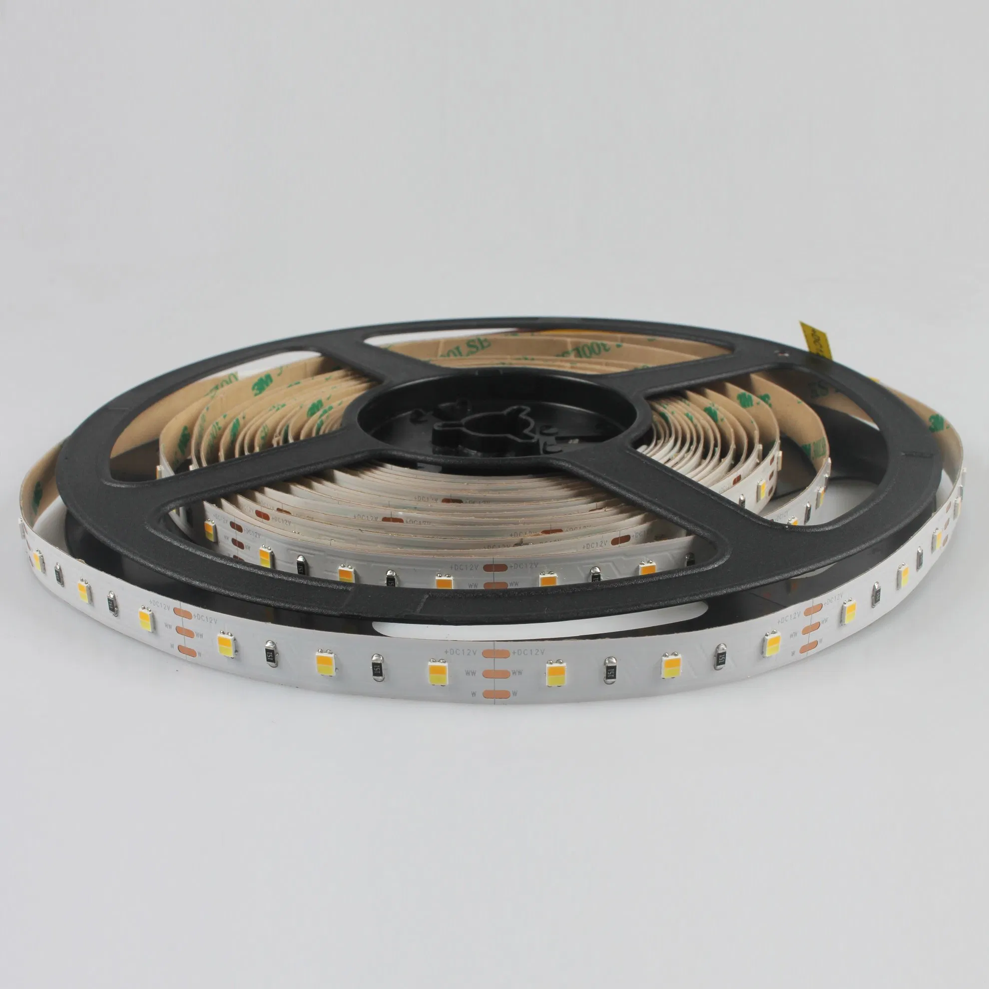 Flexible Strip 3000K 6000K IP20 12/24V 8mm Changeable CCT 168LED Double Color 2835 LED Strip