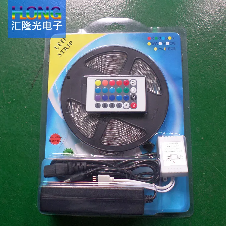 High Brightness RGB Color LED Flexible Strip IP20 SMD5050 Chip 60LEDs 14.4W DC12V LED Strip