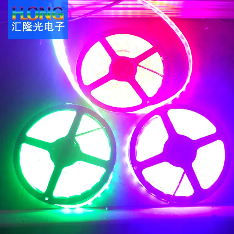 High Brightness RGB Color LED Flexible Strip IP20 SMD5050 Chip 60LEDs 14.4W DC12V LED Strip