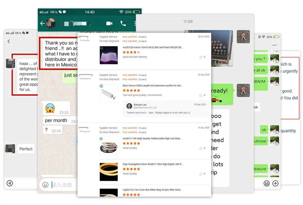 High Quality CE RoHS Addressable 2812 60LEDs Pixel Outdoor Lighting LED Strip Light Ws2812