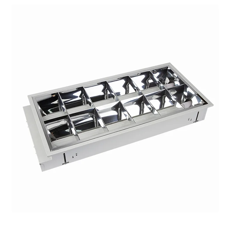 Recessed LED Tube Louver Light