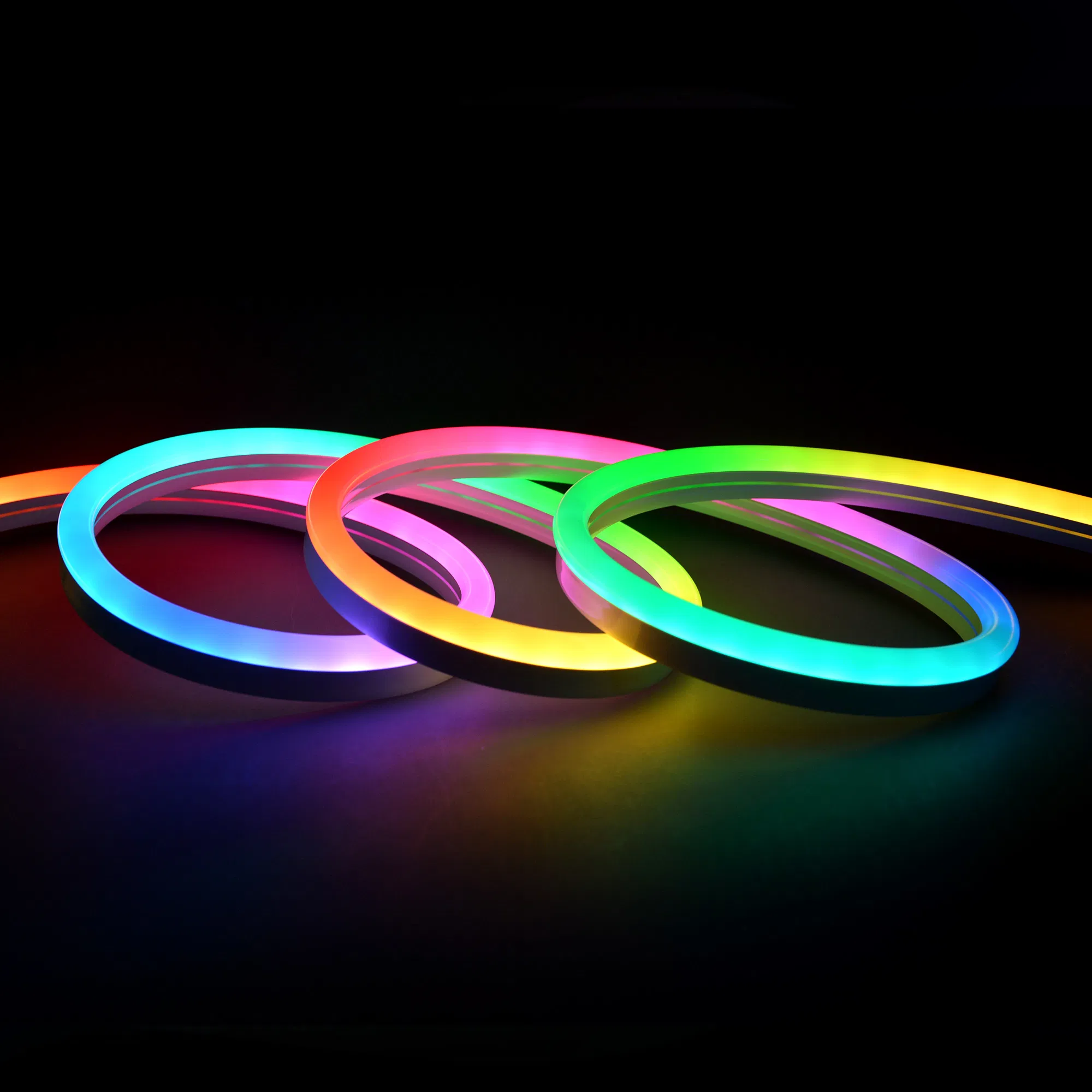 New 20*20mm LED Neon Tube Side Emitting Silicone Tube
