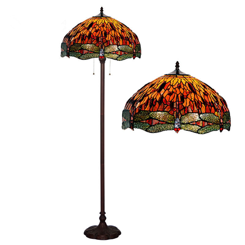 Nordic Antique Round Decorative Standing Floor Lamp for Living Room