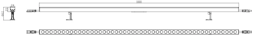 Outdoor IP65 IP68 Waterproof RGB RGBW Pixel Hotel LED Wall Washers Bar Lighting Outside Aluminum LED Linear Wall Washer Light