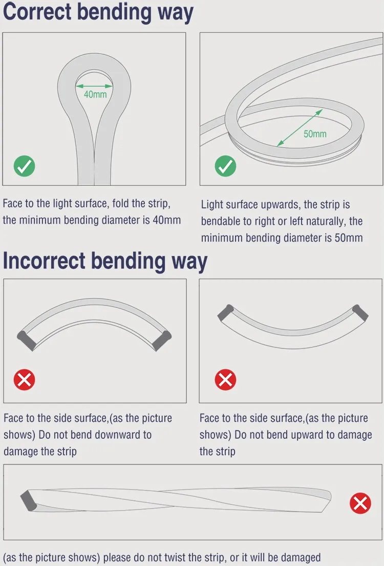 Slim 6*12mm Neo Neon LED Flexible Neon Strip Light