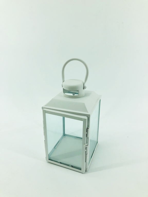 Square White LED Lantern with 3 Size Available