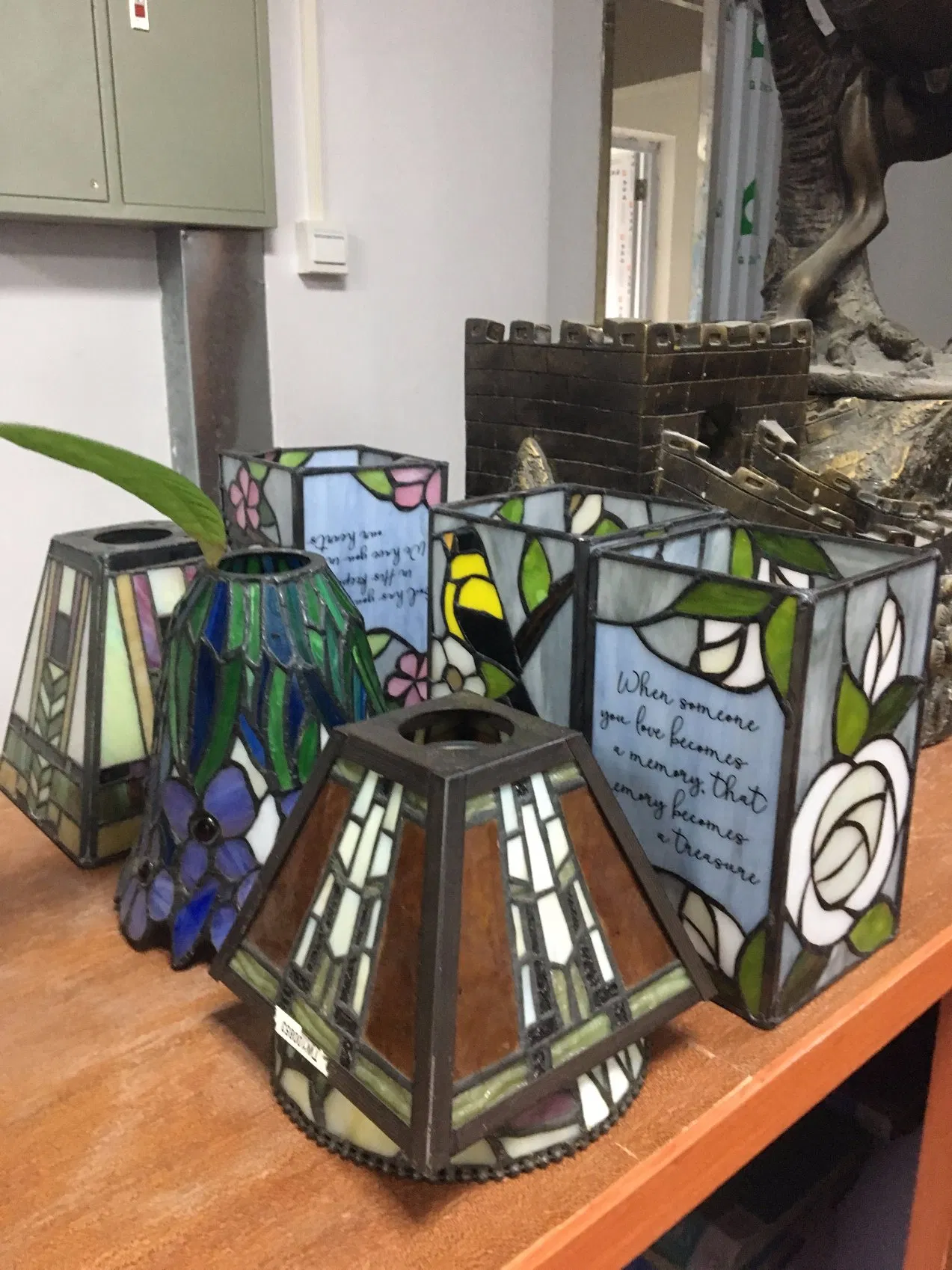 Tiffany Style Stained Glass Floor Lamp with Handmade Stained Glass