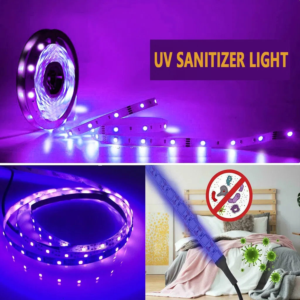 UVC LED 254nm 265nm 275nm LED Bar Light, UVB 280nm 305nm 315nm LED Strip. 380nm 365nm UVA LED Strip Light Ultra Violet LED